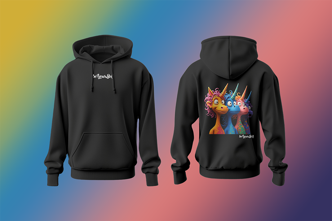beYourSelf vierHorn Hoodie